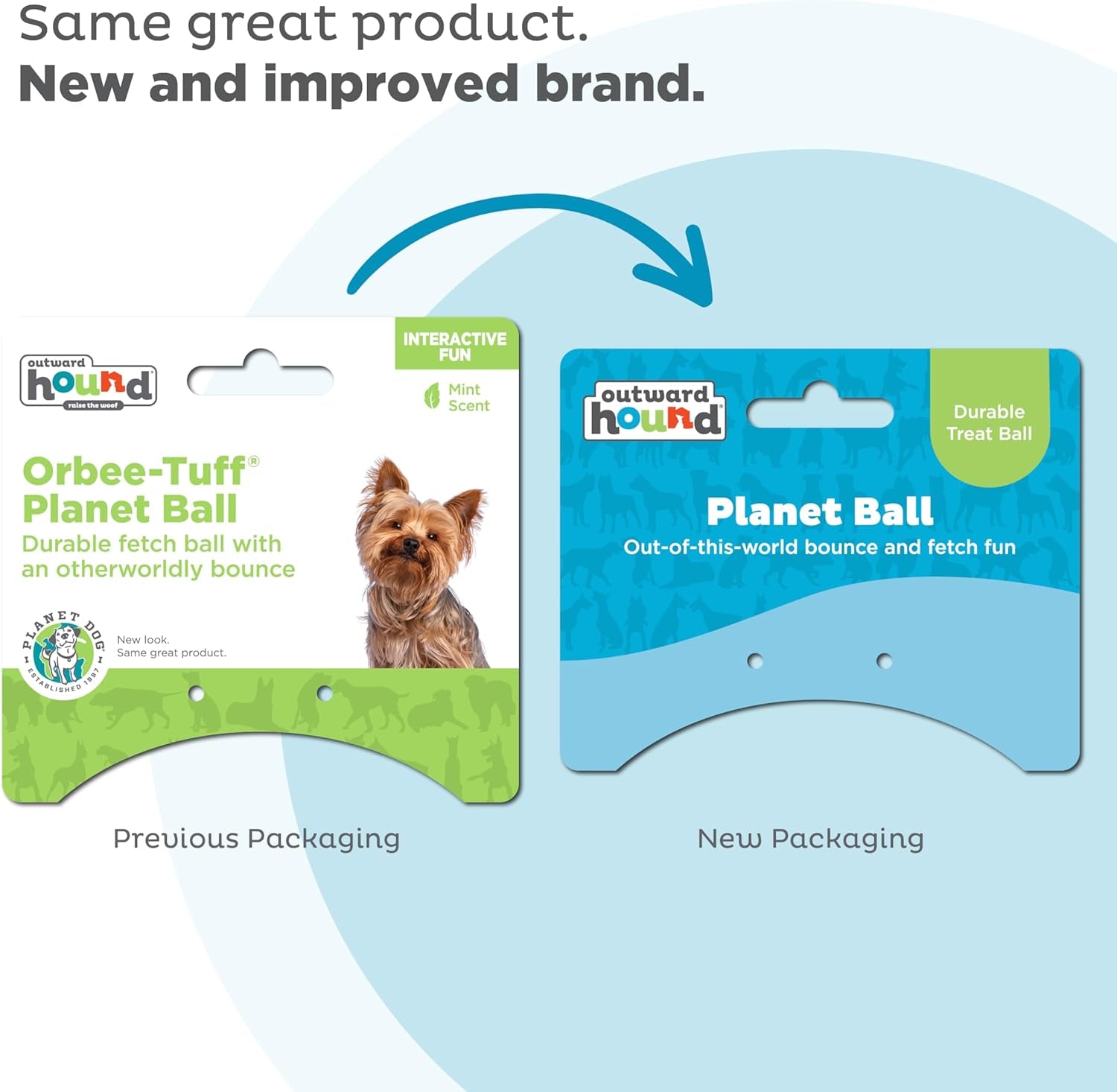 by  Orbee-Tuff Planet Ball Blue/Green Treat-Dispensing Dog Toy, Small